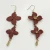 Import 2021 Fashion Jewelry Korean romantic cherry blossoms summer fresh drop Gold  hook Flower earrings for women from China