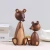 Import 2021 hot sales kids wooden toys animal lovely cat desk ornament solid walnut wood with good quality arts and crafts from China