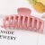 Import 2021 Korean Fashion Candy Matte Colors Hair Claw Acrylic Animal Print Jelly Clear Large Hair Claw Clip Women from China
