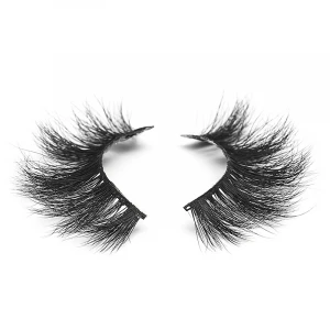 2021 new arrivals silk lashes full strip lashes Synthetic eyelash 25mm eyelashes with customized packing boxes