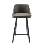 2021New Home furniture modern leather vintage barstool chairs metal high bar stool chair