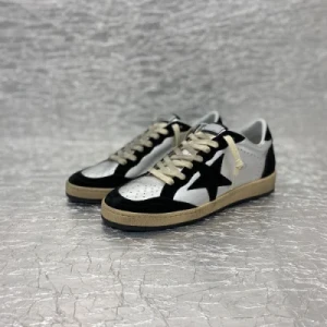 2024 Branded Shoes Ball Star Ltd in Nappa Leather and Suede with Black Star and Silver Heel Tab