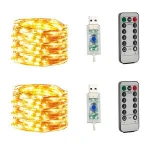 20m Remote Control usb Copper Wire String Light 8 Function Low Voltage Star Lantern Christmas Decoration Led Light String