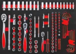 228 Pcs 7 drawers garage roll away metal tool cabinet tool trolley with tools