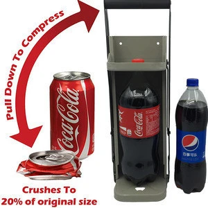 2.5L Big Bottle Crusher for 2.5L 1.5L and 500ml Bottle Crush also Suitable for 16oz&amp;12oz&amp;8oz Cans or Tins Use Large Can Crusher