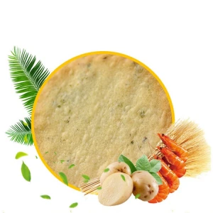 26g Halal Salty Prawn Flavor Round Biscuit Cracker