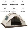 3-4 Person Portable Waterproof Camping Tent Outdoor Family Tent Easy Setup Double Layer Anti-UV Camping Tent for Hiking Travel
