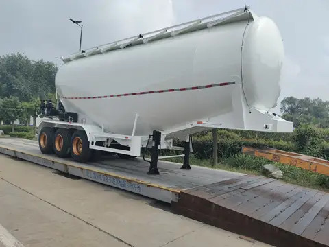 3 Axles Bulk Tank Trailer Bulk Cement Semi Trailer Cement Tank Trailer For Sale