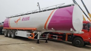 3 axles tri-axle fuel tanker truck trailer/45000liters fuel tanker trailer for south africa