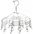 Import 30 Clips Metal Clothespins Hats Drying Rack hanging Sock Bras rotating clothes hanger from China