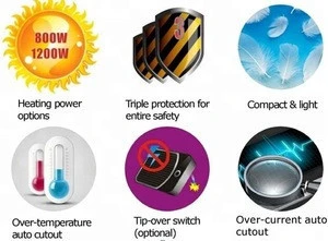 300W home appliances electric ptc fan heater