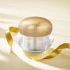 30g Luxury  Cream Jar Gold Color Egg Shape Skin Care Cream Jar Plastic Empty Container Custom Color Logo Cosmetic Jar
