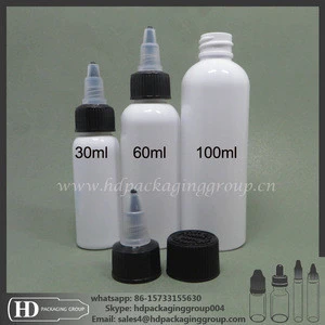 30ml 60ml 100ml 120ml PET plastic bottles twist top cap for cosmetic packing