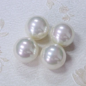30mm 40mm White Black Pink Cream Perla Round Shape Abs Plastic Pearls For Bags Accessories Making