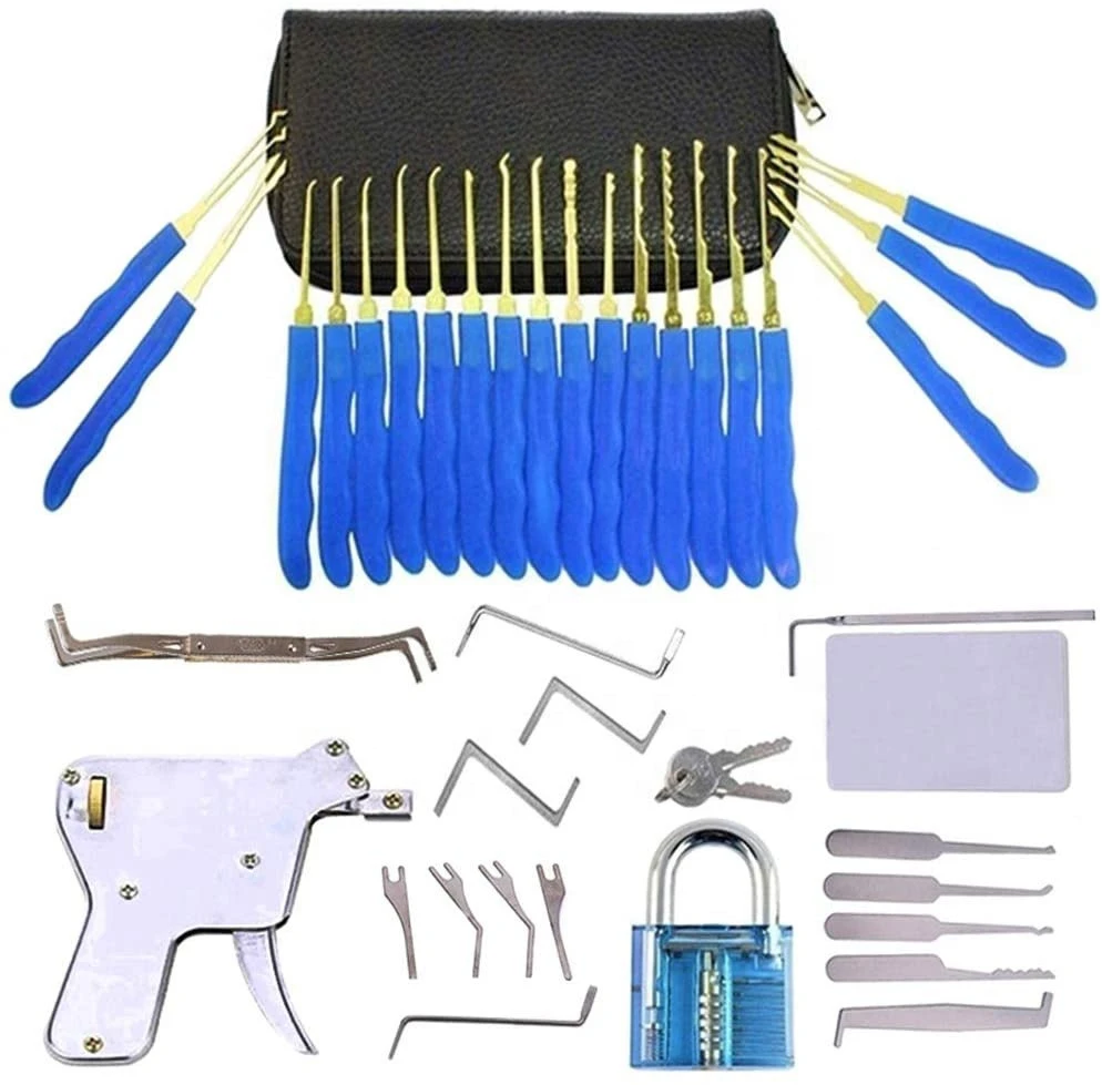 30pcs Locksmith Lock Pick Tool Set Kit