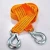 Import 30T 5M heavy duty Double ply Nylon tow strap with steel snap hook for emergency vehicle towing from China
