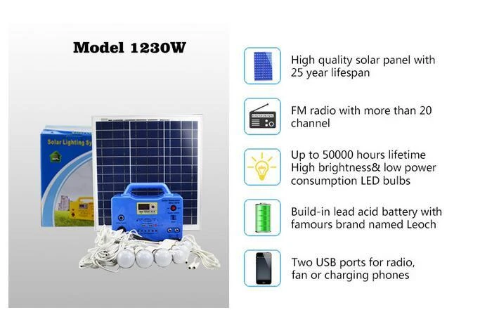 30W Solar Lighting System Hot Sale in Indonesia