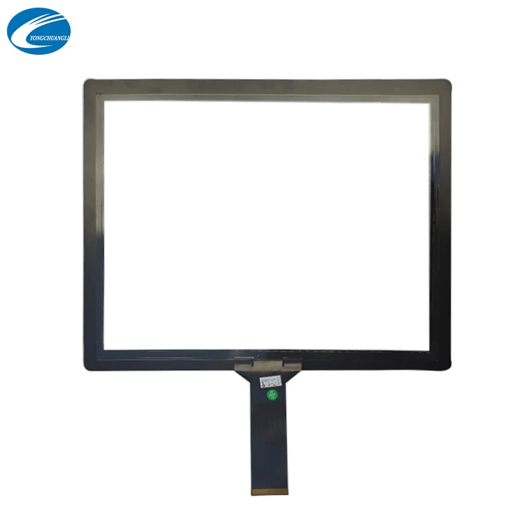 32 inch Industrial black silk screen printing flat customized screen  capacitive touch screen