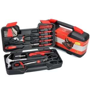 39 in 1 Household Tool kit Auto Repair Tool Set multi tool set with Hammer Plier Screwdriver Set