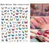 3D Self-Adhesive Butterfly Nail Art Stickers Decals