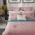 Import 4 Pcs Cotton Sanded Fabric Luxury Bedding Sets Embroidery Duvet Cover Set Thick And Soft Let You Put It Down Customized from China