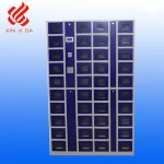 40 pcs mini door mobile phone storage electronic bar code steel locker