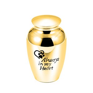 45x70mm Aluminum alloy Cremation Urns for Ashes Pets Memorial Mini Urn Funeral Urn - Always in My Heart