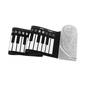 49 Keys Roll Up Piano Portable Electronic Hand Roll Piano With Environmental Silicone Keyboard And Horn For Children Kids