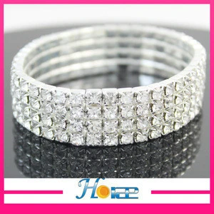 4rows cheap bulk crystal diamond napkin rings and bracelets for weddings