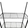 5-Shelf Adjustable Heavy Duty Steel Storage Shelving Unit Chrome Wire Rack Organizer