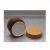 50ml 150ml empty amber pet plastic cosmetic container bamboo texture cream jars