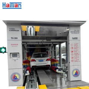 51 feet automatic tunnel car wash machine with 7 dryer
