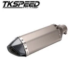 51mm Modified Motorcycle Exhaust Pipe+ Header Mid Pipe Full system for yamaha MT-07 2013-2017