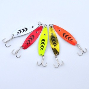 5cm/6.8g Metal Fishing Spoon Spinner Lure with 6# Treble Hook #Hard Fishing Lure #Artificial Baits