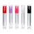 Import 5ml High quality pink cylinder long thicklip glaze empty full transparent clear lip gloss tube with wands from China