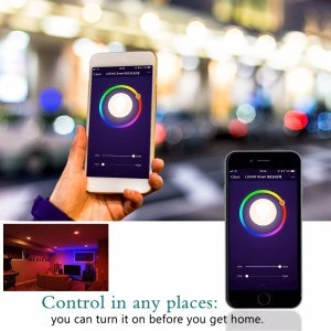 5W Smart led bulb RGB + 2700-6000K Color Changing Remote Control WIFI Smart gu10 led Spotlight Work With Goohle Home/Alexa