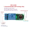 6-24V Flip-Flop Latch Relay Bistable Self-locking Low Pulse Trigger Module Integrated Circuits