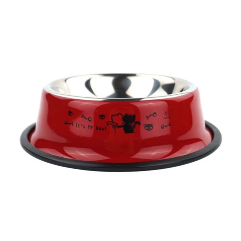 6 size available ready to ship pet stainless steel dog cat food and water bowl