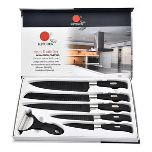 6PCS kitchen knife set non-stick kitchen knife set with gift box