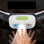 800lums Hands-free LED Headlamp Motion Sensor head lamp LED headlight Torch Built-in battery inductive with Portable box