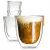 Import 8oz 12oz 15oz hand made Caffe double wall  glass coffee tea milk cup Latte Espresso Cappuccino glass coffee mug from China