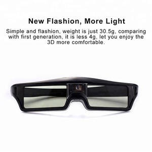 Active 3D Glasses with 144 Hz DLP LINK 3D Active Rechargeable Shutter Glasses for All DLP Link 3D Projector