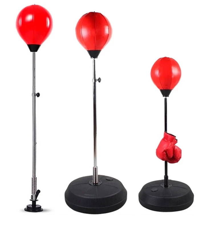 Adjustable inflatable Length Speed Adjustable Freestanding  boxing Speed Ball Punching Bag  with support Hot sale products
