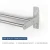 Import Adjustable Wall Mounted Stainless Steel 2-Tires Bathroom Towel Bar from China
