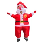 Adults Inflatable Happy Santa Claus Cosplay Blow-up Suit For Christmas Carnival Party Costumes