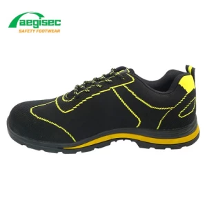 AEGISEC safety shoes steel toe anti-static fly knit light weight men casual work safety shoes