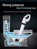 Air power toilet plungers manual toilet dredge long handle drain cleaner for bathroom, shower, kitchen clogged pipe bathtub