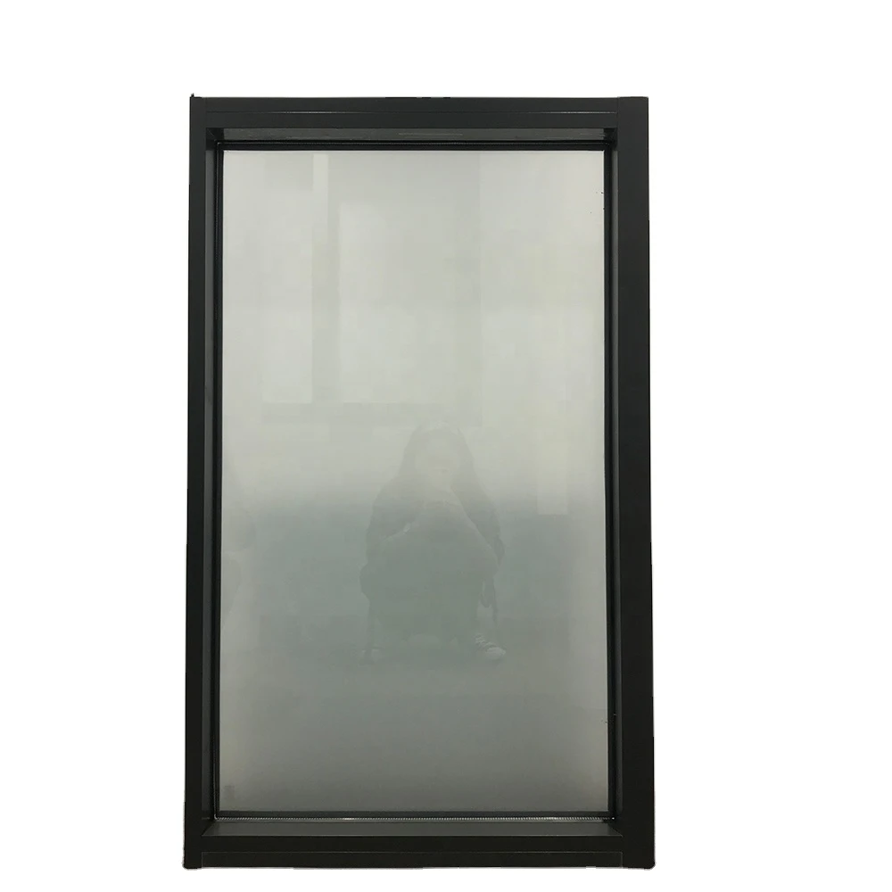 Aluminum  frosted glass fixed  windows and doors manufacturer