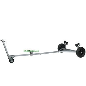 Aluminum Small Boat Trailer. Boat Dolly with 15 Launching Wheels for small boats