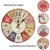 Import Amazon hot sell home decorative vintage rustic retro wood old town farmhouse wall clock from China